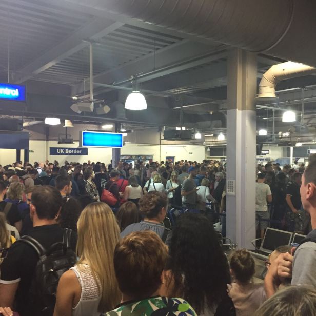 And this is what you find when you reach the front of that line